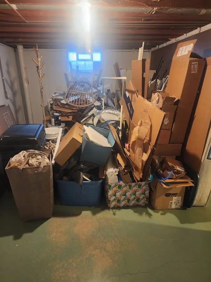 Roll-off dumpster container at job site for 20 Yard Dumpster Rental in Ottawa